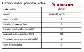vandens talpos senukai - Ariston ANDRIS RS 30l Over Sink - 3 nuotrauka