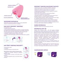 camelia paketai - Tamponai Freedom Normal 3 vnt - 2 nuotrauka