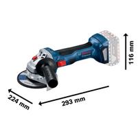 bosch pakrovejas - Akumuliatorinis kampinis šlifuoklis Bosch Professional GWS, 18 V, be akumuliatoriaus ir įkroviklio - 5 nuotrauka