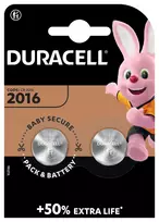 sausi akumuliatoriai -  DURACELL CR2016, 2vnt., litis, 3V - 5 nuotrauka