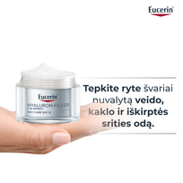spf 50 - EUCERIN dieninis veido kremas sausai odai su hialuronu HYALURON FILLER, 50 ml - 8 nuotrauka