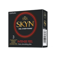 skyn - LIFESTYLES SKYN INTENSE, prezervatyvai, 3 vnt. - 2 nuotrauka