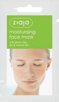 kosmetinis molis zalias -  ZIAJA Drėkinamoji veido kaukė su žaliuoju moliu 7 ml - 2 nuotrauka