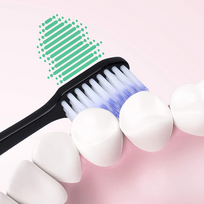 dantu sepetelis sonic - GUM Activital Sonic šepetėlio pakeičiama galvutė, juodos spalvos N2 - 2 nuotrauka