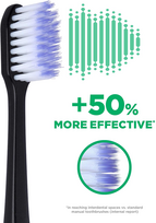 dantu sepetelis sonic - GUM Activital Sonic šepetėlio pakeičiama galvutė, juodos spalvos N2 - 4 nuotrauka