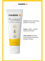 lanolinas - MEDELA Spenelių kremas Purelan 37 g - 6 nuotrauka
