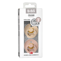 bibs 2 dydis - Natūralios gumos čiulptukas BIBS Vanilla/Blush - 2 nuotrauka
