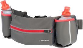 begimo rankine - Krepšys ant juosmens Avento Running Belt With 2 Bottles, rožinė/pilka, 0.38 l - 6 nuotrauka