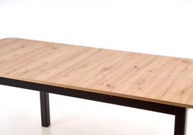 isskleidziamas stalas 90 - Florian, juodas/ąžuolo, 1600 - 2280 mm x 900 mm x 780 mm - 5 nuotrauka