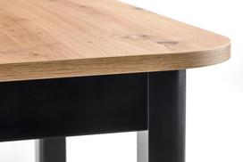 isskleidziamas stalas 90 - Florian, juodas/ąžuolo, 1600 - 2280 mm x 900 mm x 780 mm - 6 nuotrauka