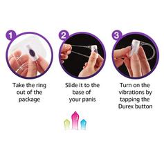 vibro -  DUREX PLAY VIBRATIONS - VIBRATING RING, vibruojantis žiedas  - 2 nuotrauka