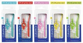 curaprox -  CURAPROX tarpdančių šepetėliai su žiediniu ir kampiniu koteliais CPS PRIME START,  0,7 mm, 5 vnt. - 2 nuotrauka