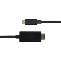 usb c laidas 4k - DELTACO USB-C - HDMI, 4K UHD, 1m, juodas / USBC-HDMI1030-K / 00140019 - 3 nuotrauka