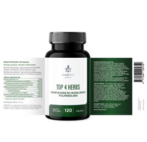 gamtos namai kompleksas -  GAMTOS NAMAI TOP 4 HERBS, 120 tablečių - 2 nuotrauka