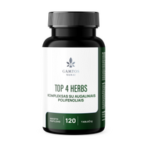 gamtos namai kompleksas -  GAMTOS NAMAI TOP 4 HERBS, 120 tablečių - 3 nuotrauka