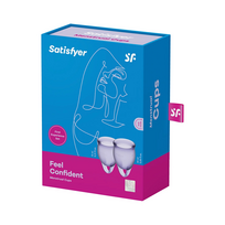 menstrual cup - Satisfyer Feel Confident Menstrual Cup, violetinė (Purple) - 2 nuotrauka