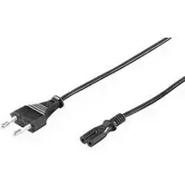 elektros - Goobay 50084 Euro connection cord 1.5 m Black - 2 nuotrauka