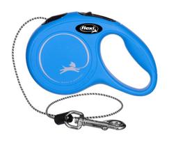 suns pavadeliais - FLEXI New Classic XS Cord 3 m mėlynas (Blue) automatinis pavadėlis - 5 nuotrauka