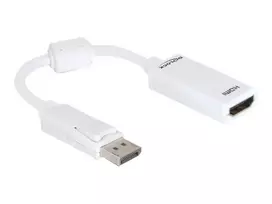 displayport hdmi adapteri - Adapteris Delock Displayport to HDMI-I Display port male, Mini HDMI female, 0.2 m, balta - 2 nuotrauka