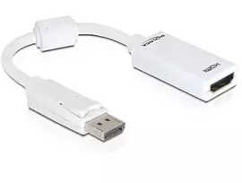 displayport hdmi adapteri - Adapteris Delock Displayport to HDMI-I Display port male, Mini HDMI female, 0.2 m, balta - 3 nuotrauka