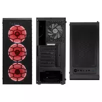 rgb korpuso - Kompiuterio korpusas Kolink Lite Mesh, juoda - 3 nuotrauka