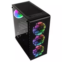 rgb korpuso - Kompiuterio korpusas Kolink Lite Mesh, juoda - 5 nuotrauka