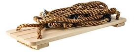 lauko supynes vaikams - Medinės sūpynės vaikams HD, 33.2 cm, smėlio ruda - 6 nuotrauka