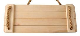 lauko supynes vaikams - Medinės sūpynės vaikams HD, 33.2 cm, smėlio ruda - 7 nuotrauka