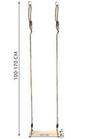 lauko supynes vaikams - Medinės sūpynės vaikams HD, 33.2 cm, smėlio ruda - 8 nuotrauka