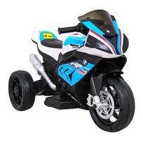vaikiskas motociklas - Vaikiškas elektrinis motociklas BMW HP4, mėlynas - 4 nuotrauka
