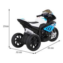 vaikiskas motociklas - Vaikiškas elektrinis motociklas BMW HP4, mėlynas - 5 nuotrauka