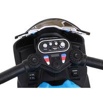 vaikiskas motociklas - Vaikiškas elektrinis motociklas BMW HP4, mėlynas - 7 nuotrauka