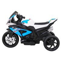 vaikiskas motociklas - Vaikiškas elektrinis motociklas BMW HP4, mėlynas - 13 nuotrauka
