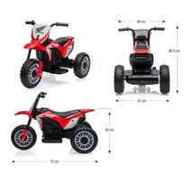 akumuliatorinis vaiku motociklas - Vaikiškas elektrinis motociklas Milly Mally HONDA CRF 450R, raudonas (Red) - 2 nuotrauka