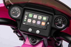 vaikiskas elektrinis paspirtukas - Elektrinis motociklas Chopper INDIAN, Pink - 7 nuotrauka