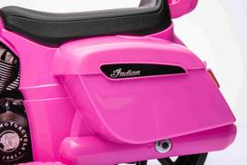 vaikiskas elektrinis paspirtukas - Elektrinis motociklas Chopper INDIAN, Pink - 14 nuotrauka