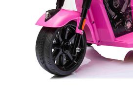 vaikiskas elektrinis paspirtukas - Elektrinis motociklas Chopper INDIAN, Pink - 16 nuotrauka