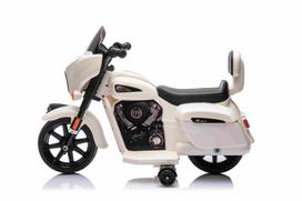 vaikiskas motociklas - Elektrinis motociklas Chopper INDIAN, White - 3 nuotrauka