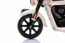vaikiskas motociklas - Elektrinis motociklas Chopper INDIAN, White - 6 nuotrauka