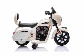 vaikiskas motociklas - Elektrinis motociklas Chopper INDIAN, White - 19 nuotrauka