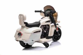 vaikiskas motociklas - Elektrinis motociklas Chopper INDIAN, White - 20 nuotrauka