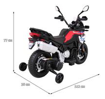 elektromobiliai vaikams bmw - Elektrinis motociklas BMW F850GS, raudonas - 5 nuotrauka