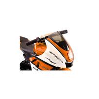 triratukai vaikams - Elektrinis motociklas vaikams Moto V6 HT-5188, oranžinis - 3 nuotrauka