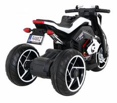triratis elektrinis vaikams - Vaikiškas elektrinis motociklas Ramiz Future, balta/juoda - 7 nuotrauka