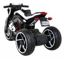 triratis elektrinis vaikams - Vaikiškas elektrinis motociklas Ramiz Future, balta/juoda - 9 nuotrauka