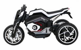 triratis elektrinis vaikams - Vaikiškas elektrinis motociklas Ramiz Future, balta/juoda - 10 nuotrauka