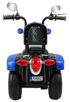 triratis elektrinis vaikams - Vaikiškas elektrinis motociklas NightBike Chopper, mėlynas - 2 nuotrauka