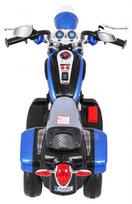 triratis elektrinis vaikams - Vaikiškas elektrinis motociklas NightBike Chopper, mėlynas - 6 nuotrauka