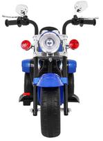 triratis elektrinis vaikams - Vaikiškas elektrinis motociklas NightBike Chopper, mėlynas - 9 nuotrauka