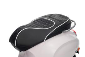 vespa vaikiska - Ramiz vaikiškas elektrinis motoroleris Vespa ROMA, baltas (White) - 13 nuotrauka